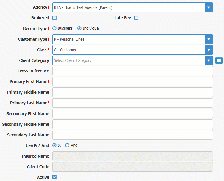 Agency Management System