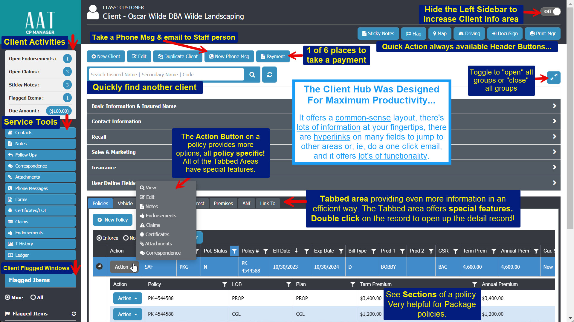 Insurance Client Management Software