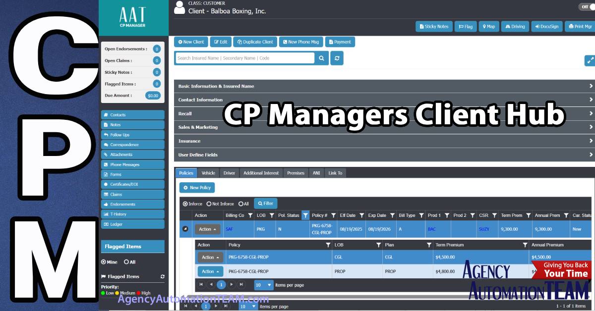 CP Managers Client Hub