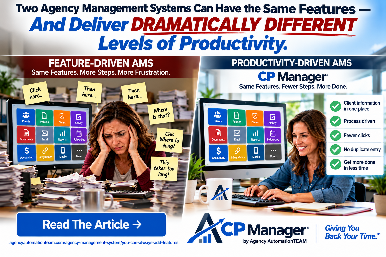 Article-You Can Always Add Features agency management system